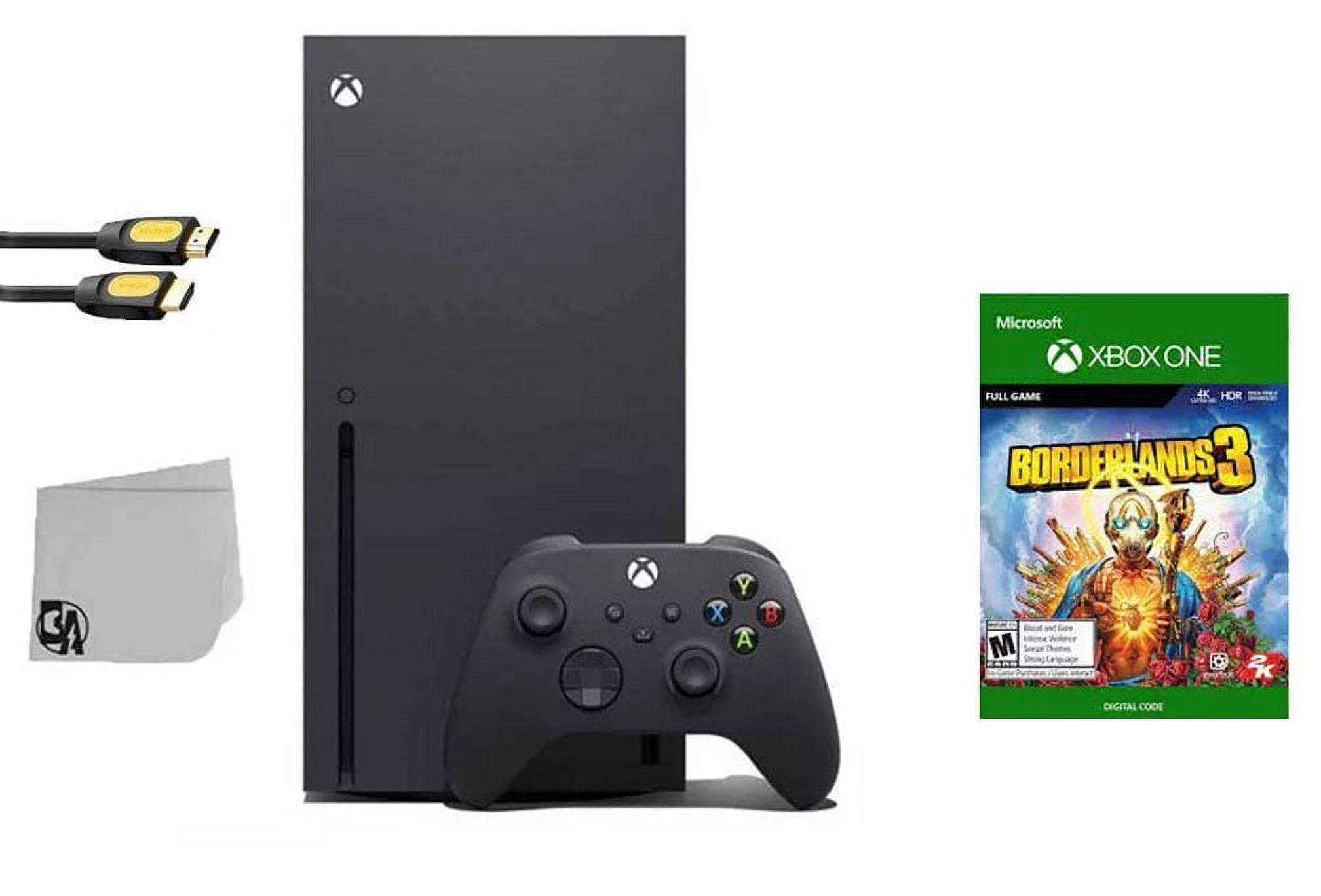PreOwned Xbox Series X Video Game Console Black with Borderlands 3 BOLT AXTION Bundle