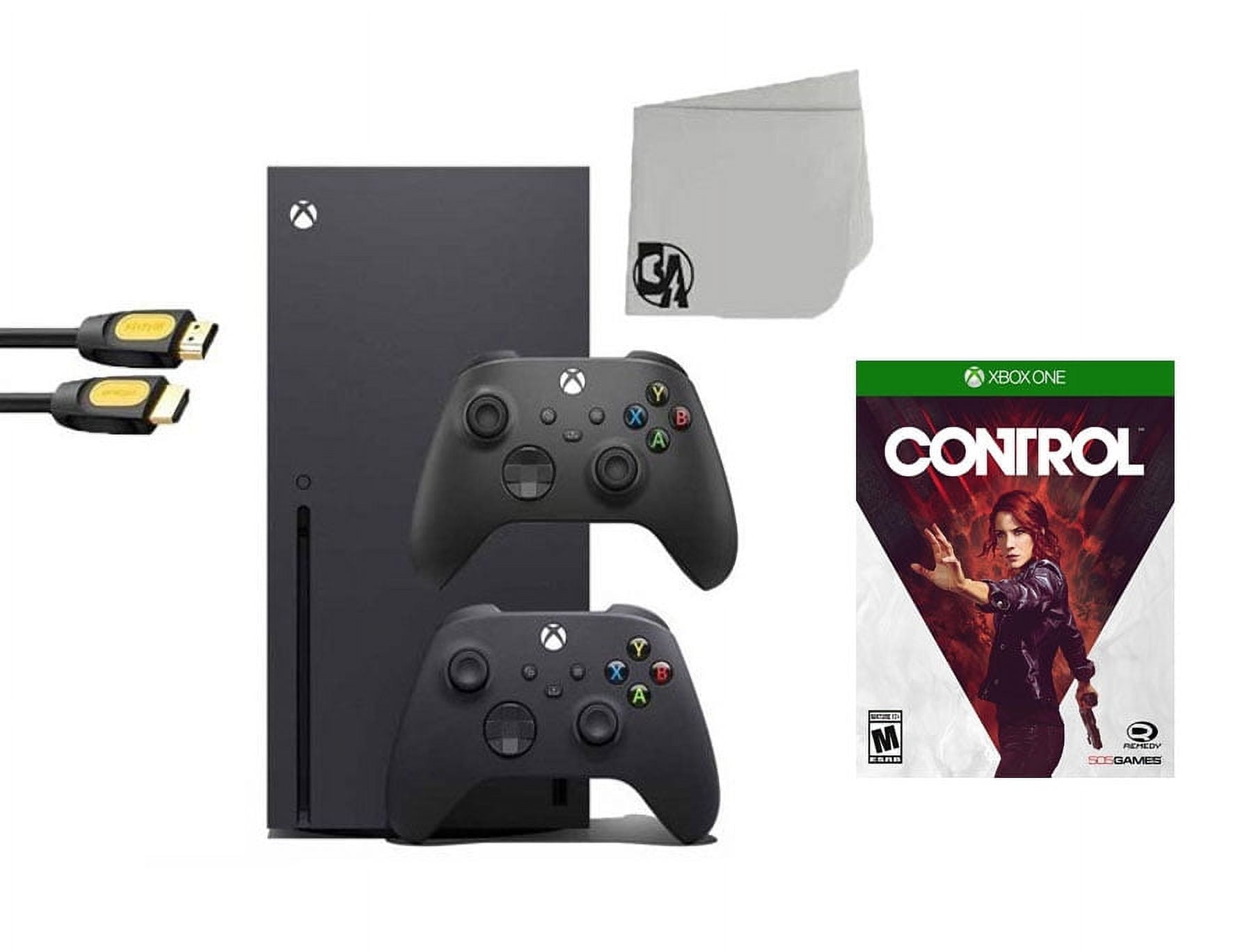 PreOwned Xbox Series X Video Game Console Black with Control BOLT AXTION Bundle with 2