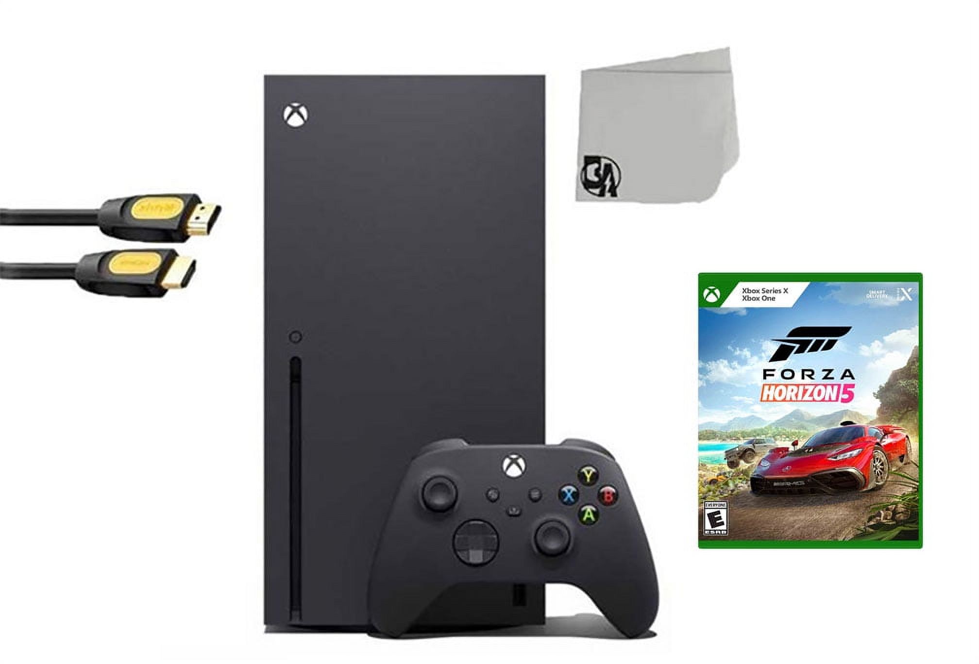 PreOwned Xbox Series X Video Game Console Black with Forza Horizon 5 BOLT AXTION Bundle
