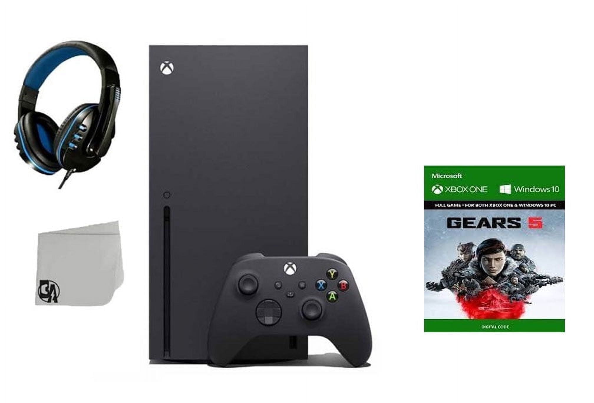 Pre-Owned Xbox Series X Video Game Console Black with Gears 5 BOLT AXTION Bundle