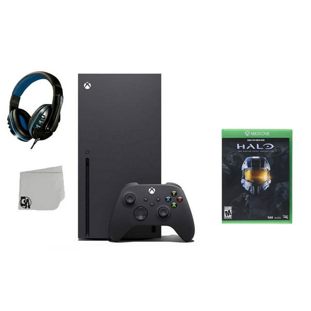Pre-Owned Xbox Series X Video Game Console Black with Halo The Master Chief Collection BOLT AXTION Bundle
