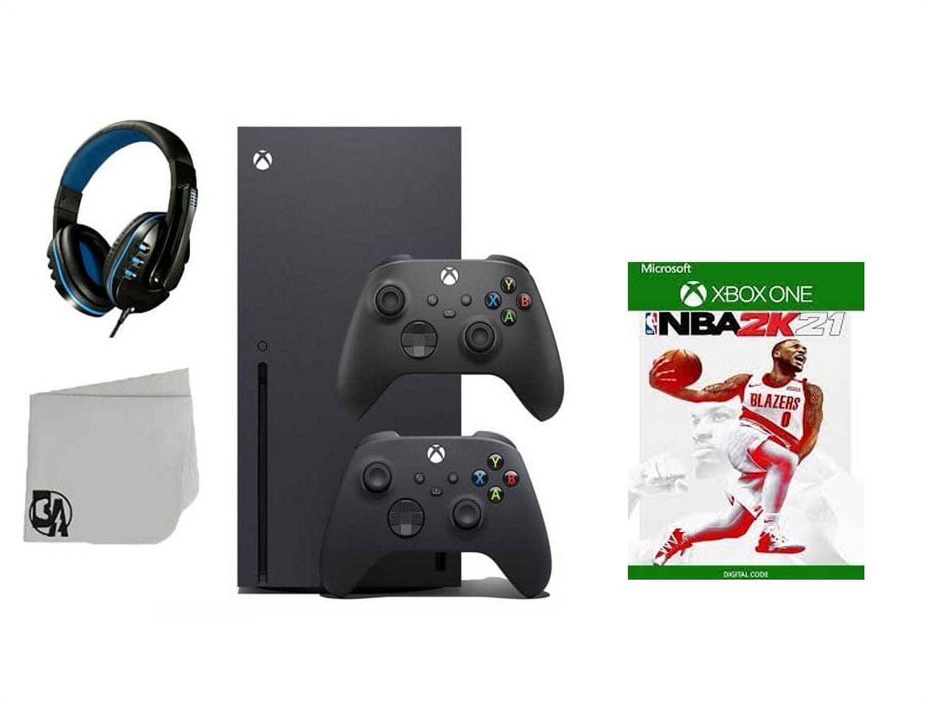 Pre-Owned Xbox Series X Video Game Console Black with NBA 2K21 BOLT AXTION  Bundle with 2 Controller (Refurbished: Like New) - Walmart.com