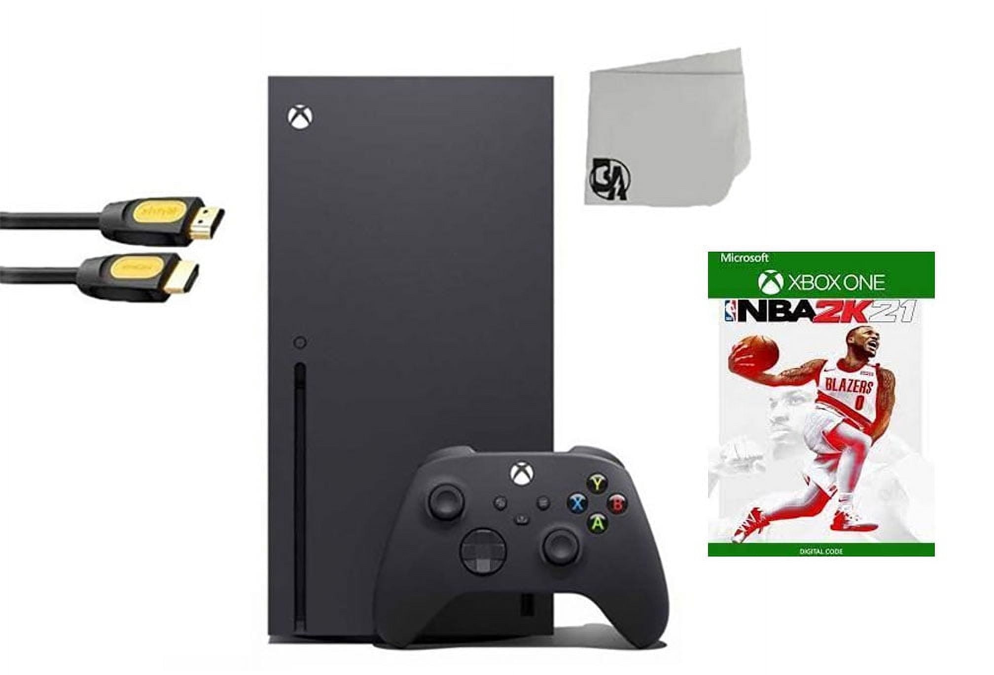 PreOwned Xbox Series X Video Game Console Black with NBA 2K21 BOLT AXTION Bundle