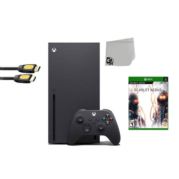 Pre-Owned Xbox Series X Video Game Console Black with Scarlet Nexus BOLT AXTION Bundle ( )
