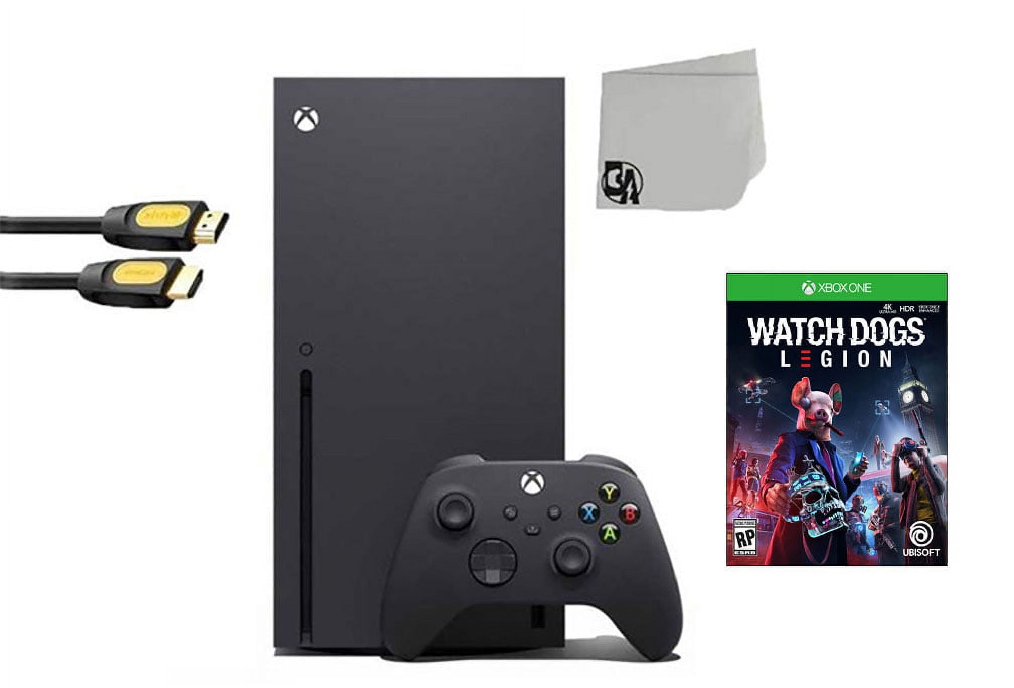 Pre-Owned Xbox Series X Video Game Console Black with Watch Dogs Legion BOLT AXTION Bundle ( )