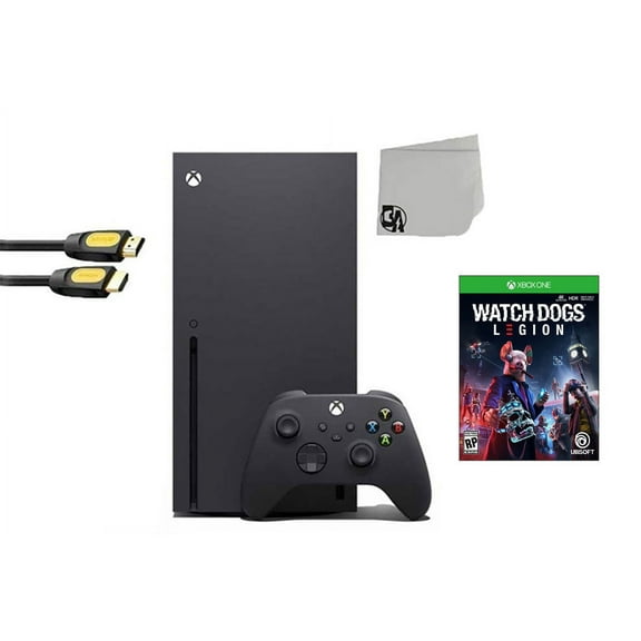 Pre-Owned Xbox Series X Video Game Console Black with Watch Dogs Legion BOLT AXTION Bundle ( )