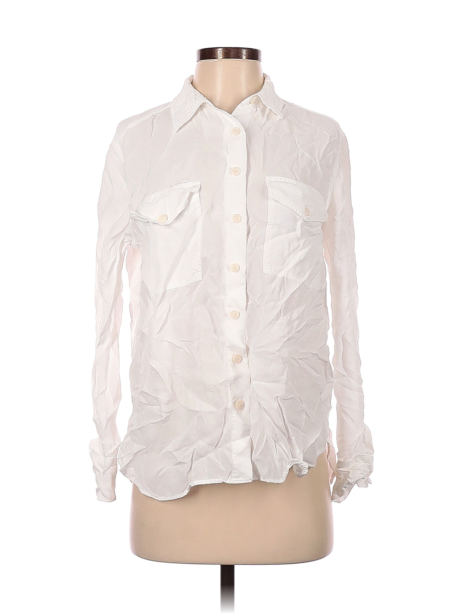 Pre-Owned Zara Women's Size XS Long Sleeve Button-Down Shirt - Walmart.com