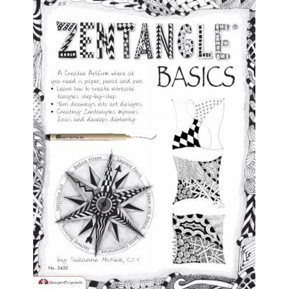 Pre-Owned Zentangle Basics : A Creative Art Form Where All You Need Is Paper Pencil and Pen (Paperback) 9781574213270