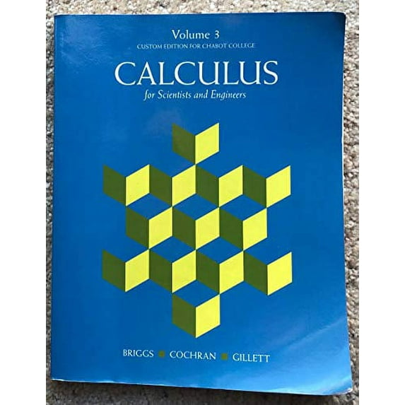Pre-Owned calculus for scientist and engineers custom for chabot college volume 3 Paperback