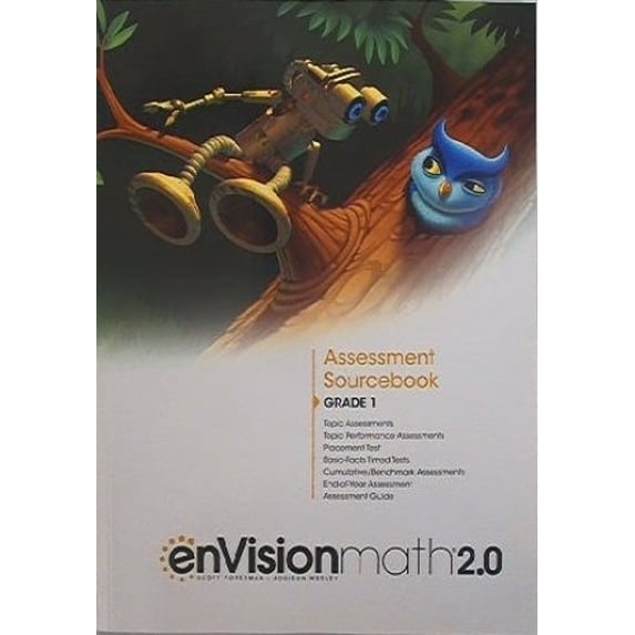 Pre-Owned enVision Math 2.0: Assessment Sourcebook, Grade 1, 9780328893294, 0328893293, Copyright 2017 Paperback