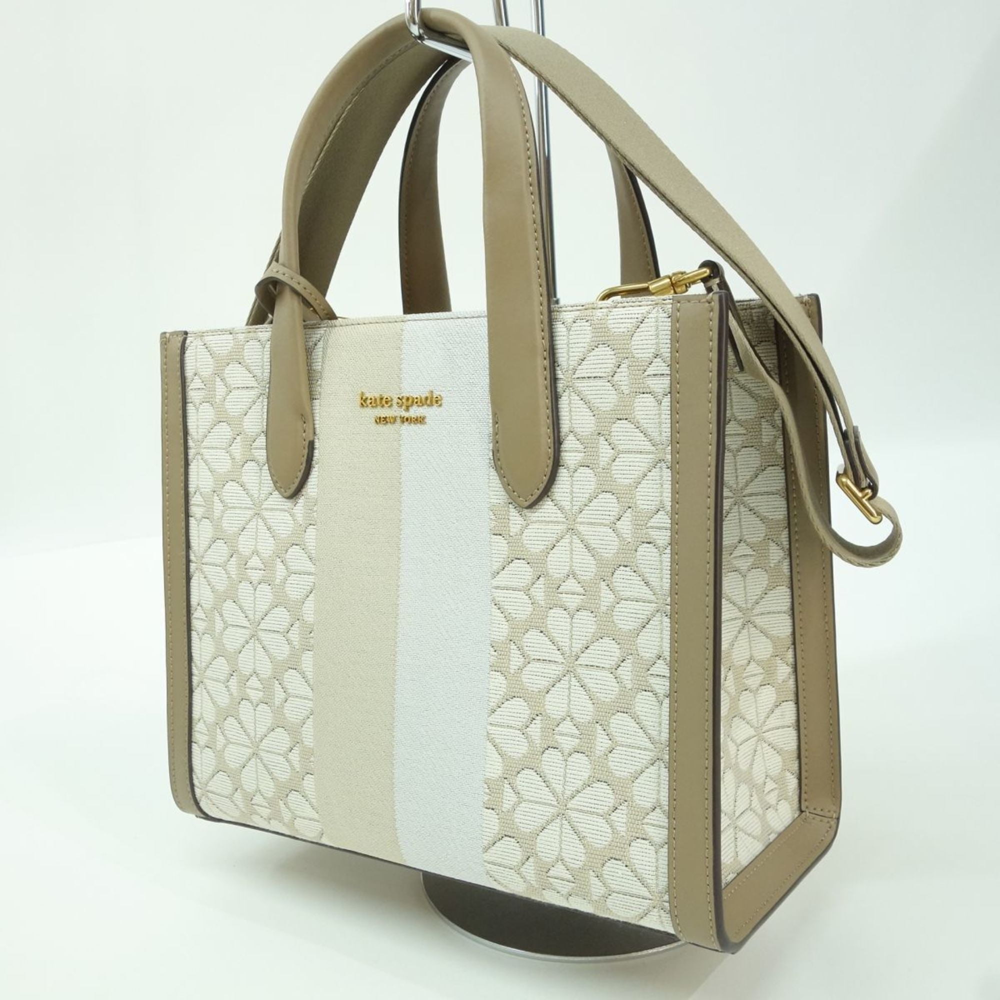 PreOwned kate spade new york Kate Spade Flower Jacquard Stripe