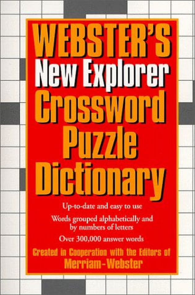PreOwned sters New Explorer Crossword Puzzle Dictionary, Hardcover