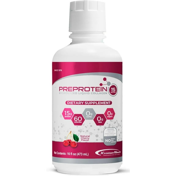 PreProtein 15 Liquid Predigested Protein - Cherry Size: 16oz Bottle