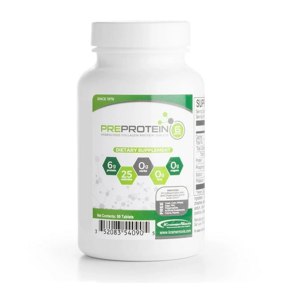 PreProtein Unflavored Collagen Tablets 90ct Bottle