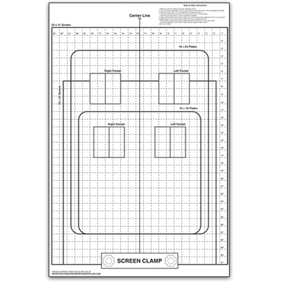 Ecotex Screen Printing Pre-Registration Poster Transparency Template