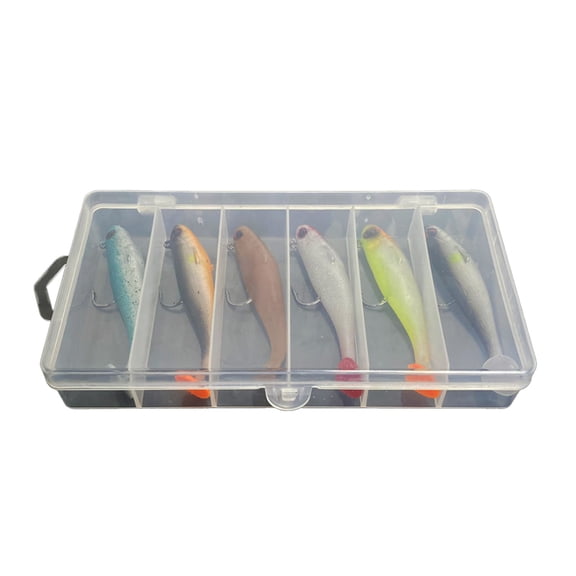 Pre-Rigged Soft Lure Paddle Tail Fishing Lure Saltwater Sinking Baits Artificial Swimbait for Trout