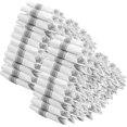 thumbnail image 1 of Pre Rolled Napkin with Silver Plastic Cutlery Set - 100 Pack Silver Plastic Silverware Cutlery Set, Premium Rolled Cutlery Set Includes: 100 Forks, 100 Knives, 100 Spoons, 100 Napkins for Wedding, 1 of 7