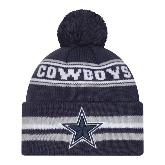 Pre-School New Era Navy Dallas Cowboys Classic Cuffed Knit Hat with Pom