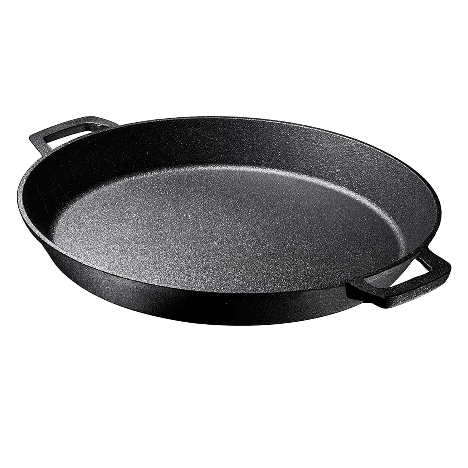 Pre Seasoned Cast Iron 16 Inch Skillet Dual Large Loop Handled Durable