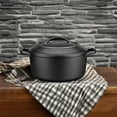 thumbnail image 1 of Pre-Seasoned Cast Iron Dutch Oven Pot with Lid, 5 Quart Black Round Cooking Pot for Baking, Stewing, Camping, 1 of 8