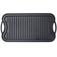thumbnail image 1 of Pre-Seasoned Cast Iron Reversible Grill/Griddle, 20" x 10" Rectangular Cookware for Stovetop, Oven, Grill & Campfire, 1 of 9