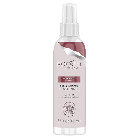 Pre-Shampoo scalp rinse with Ginger Root and mint by Rooted Rituals