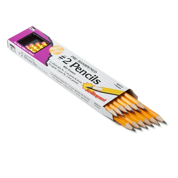 Pencil - #2 Lead, Pre-Sharpened, with Eraser, Yell