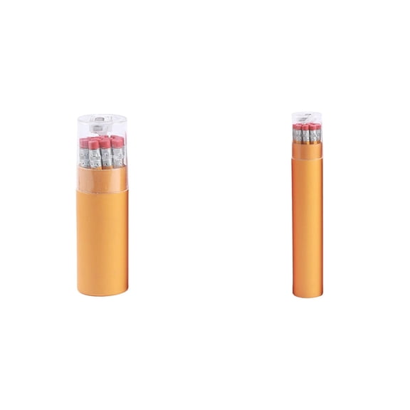 Pre Sharpened Wood Cased No.2 Hb Pencils With Eraser Tops, Smooth Graphite Lead For Writing And Drawing Tests (A*1+B*1)