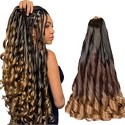 Pre-Stretched 12Pcs 54Inch TZ Curly Body #1 Braiding Hair For Boho Braids Natural Look & Soft Feel Perfect for Protective Hairstyles