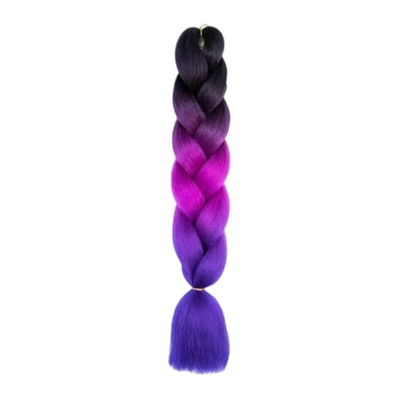 Pre Stretched Braiding Hair 24 Inch Heat Synthetic Braiding Hair Versatile for Crochet Braids Hair Extensions(3 Packs, Multicolor)