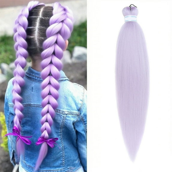 Pre-Stretched Braiding Hair 26 Inches for Easy DIY Installation, Synthetic Braiding Hair for DIY Box Braids and Passion Twists, Lightweight Synthetic Fiber That is Colorfast and Fade-Resistant