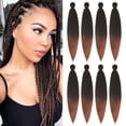 Professional Pre-Stretched Braiding Hair 30 inch 8 Packs, Ombre ...