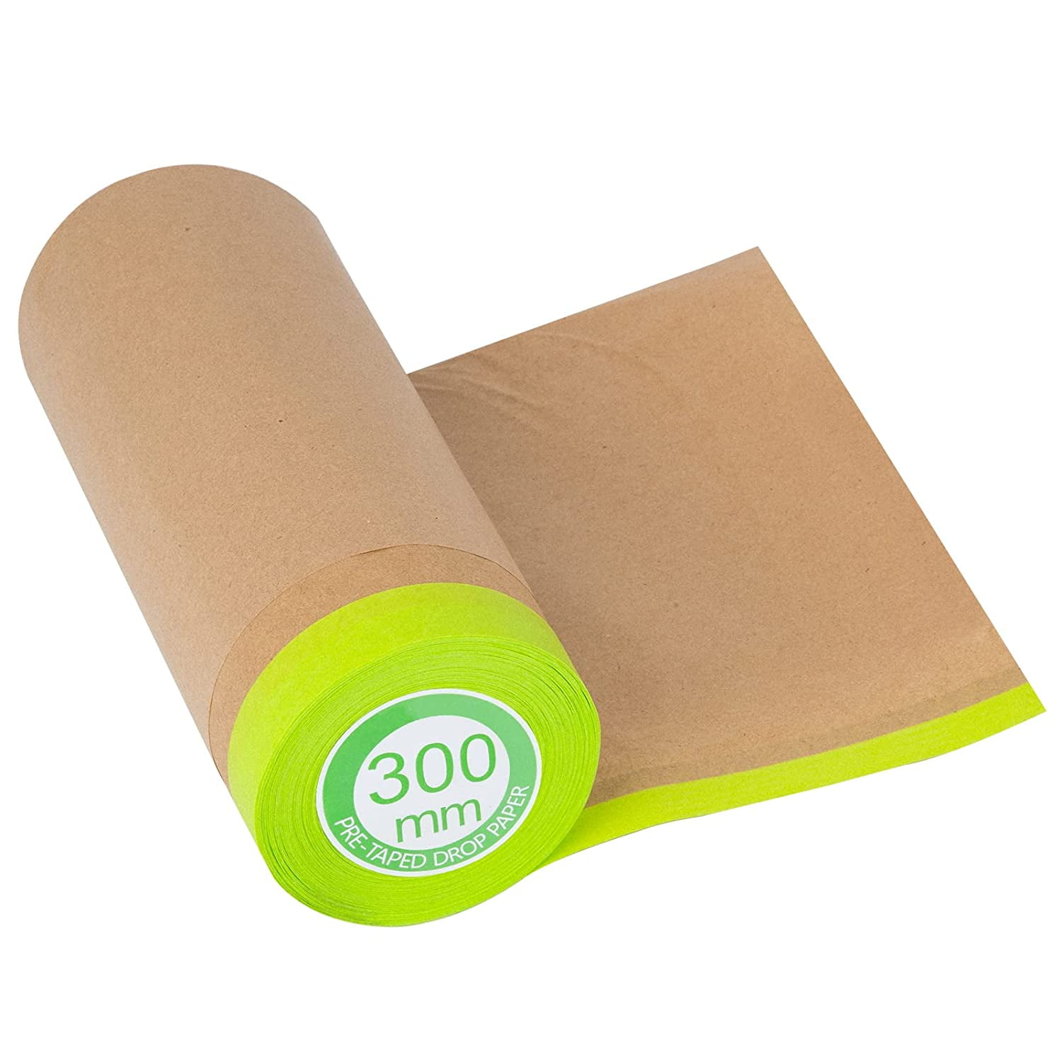 PreTaped Masking Paper for Painting 12 Inch x 50 Feet Tape and Drape Painters Paper, Paint
