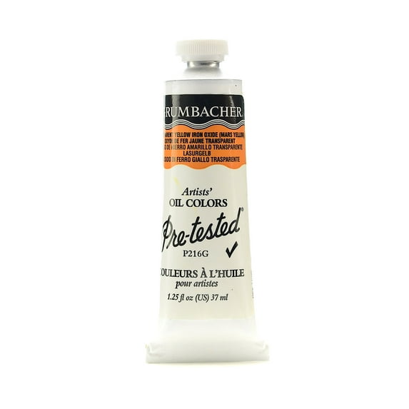 Pre-Tested Artists Oil Colors transparent yellow oxide, P216, 1.25 oz. (pack of 2)