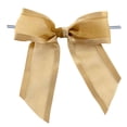 thumbnail image 1 of Pre-Tied Gold Organza Bows - 4 1/2" Wide, Set of 12, Craft Ribbon Bow, Satin Edge, Wedding Embellishments, Fall, Christmas, Anniversary, Gift Basket, Birthday, Easter, 1 of 6