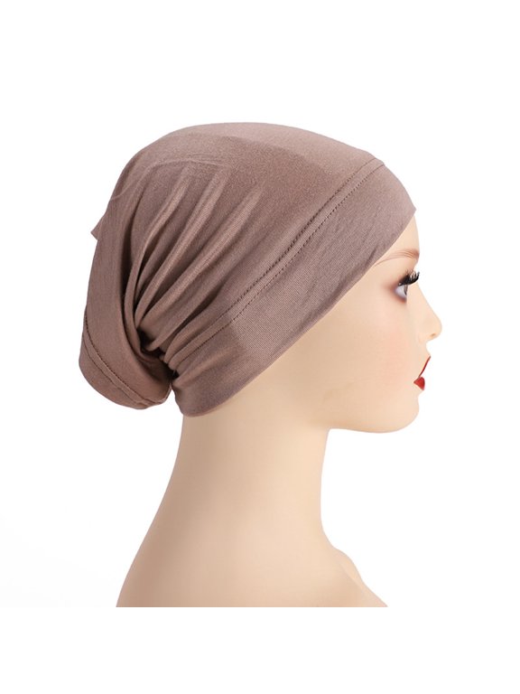 Pre Tied Turban for Women, Soft Cotton Head Wrap Cap, Stretchy Chemo Cap for Hair Loss, Post Surgery, Sleep, Yoga, and Daily Headwear-B