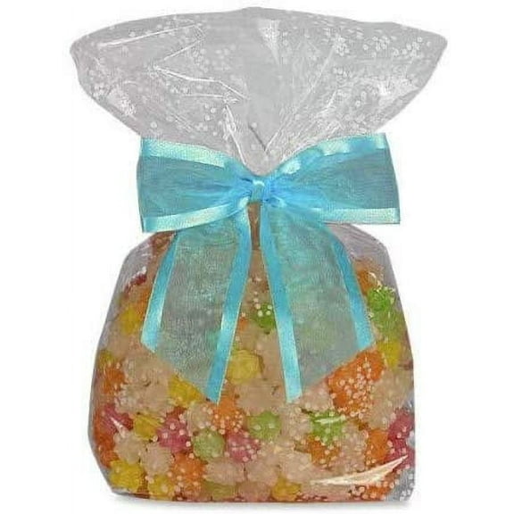 Pre-Tied Turquoise Organza Bows - 4 1/2" Wide, Set of 12, Craft Ribbon Bow, Satin Edge, Easter, Wedding, Christmas, Gift Basket