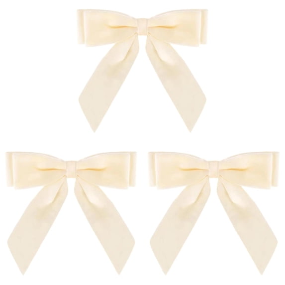 Pre-Tied Velvet Decorative Bows, Soft Holiday Ornament Bows, Reusable DIY Decor Crafts for Christmas Tree Wreath Garland Gift Wrapping Staircase & Mantel, Indoor and Outdoor Decoration