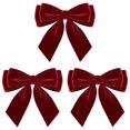 thumbnail image 1 of Pre-Tied Velvet Decorative Bows, Soft Holiday Ornament Bows, Reusable DIY Decor Crafts for Christmas Tree Wreath Garland Gift Wrapping Staircase & Mantel, Indoor and Outdoor Decoration, 1 of 1