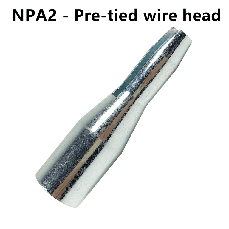 Pre-Tied Wire Head Adapter for Multi-Purpose Multi-Function Multi-Task  Telescopic Ceiling Lag-Pole,Installing Overhead Eye Lag Screws Purlin Clip J -Hooks Threaded Pencil Rod Duct Strap Electrical Drop 