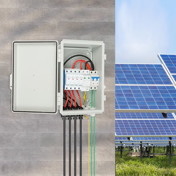 Pre-Wired Easy Install PV Combiner Box Stainless Steel Buckles Vent Valve Anti-Condensation Design