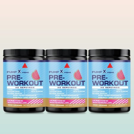 Pre Workout Energy Supplement for Men  Women | Pre Workout Powder for Endurance Strength | Honeydew Watermelon | 3-Pack