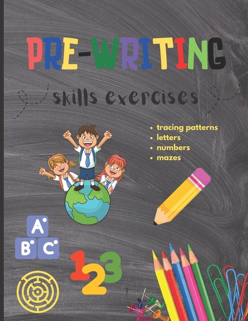 PreWriting Skills Exercises Tracing Patterns Mazes Letters Numbers