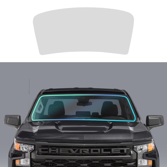 Pre-cut PVC Window Film Tint Kit for 2019-2024 Chevrolet Silverado 1500 Car Privacy Shield with 80% VLT for Front Window, 1pcs