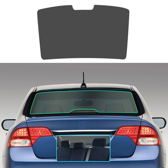 Pre-cut PVC Window Solar Film Tint Kit for 2006-2011 Honda Civic Sedan Car Privacy Shield with 8% VLT for Rear Window, 1pc