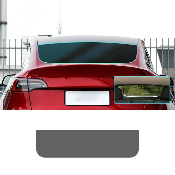 Pre-cut PVC Window Solar Film Tint Kit for 2020-2024 Tesla Model Y Car Privacy Shield with 20% VLT for Rear Window, 1pcs