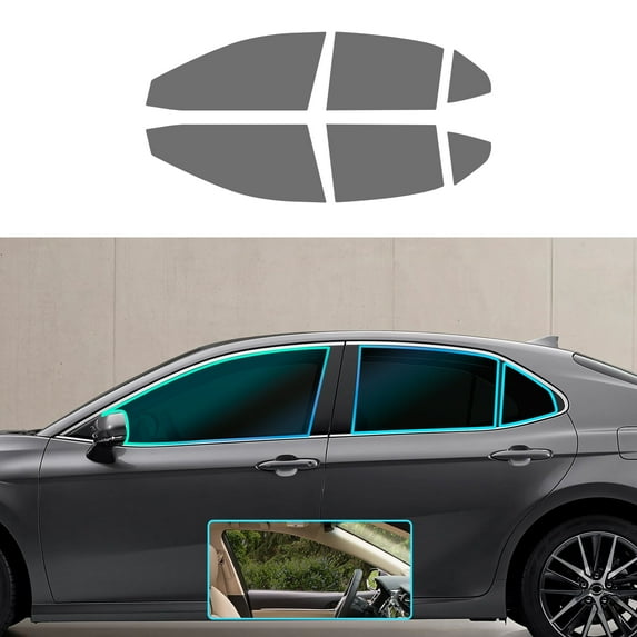Pre-cut Window Film Tint Kit for 2018-2024 Toyota Camry All Side Car Privacy Shield Infrared and UV Reduction for Side Windows 20% VLT, 6pcs