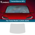 thumbnail image 1 of Pre-cut Window Film Tint Kit for 2020-2024 Tesla Model 3 Car Privacy Shield Infrared and UV Reduction for Front Window 80% VLT, 1pc, 1 of 10