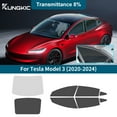 thumbnail image 1 of Pre-cut Window Film Tint Kit for Tesla Model 3 2020-2024 Solar Film PVC Complete Vehicle Set UV Reduction, Car Front Gear 80% Other 8%, 8pcs, 1 of 10