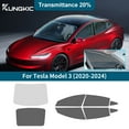 thumbnail image 1 of Pre-cut Window Film Tint Kit for Tesla model 3 Solar Film PVC Complete Vehicle Set UV Reduction, Car Front Gear 80% Other 20%, 8pcs, 1 of 12